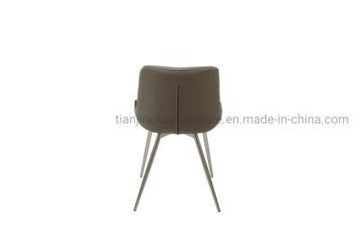 Nordic Luxury Restaurant Home Furniture Chair with Grey Color Dining Room Chair