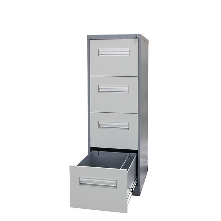 Hot Sale 4 Drawer File Stainless Office Metal Steel Filing Cabinet with Locking Drawers