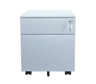 Fully Assembled 2 Drawer Mobile Filing Cabinets Office Steel Storage Cabinets