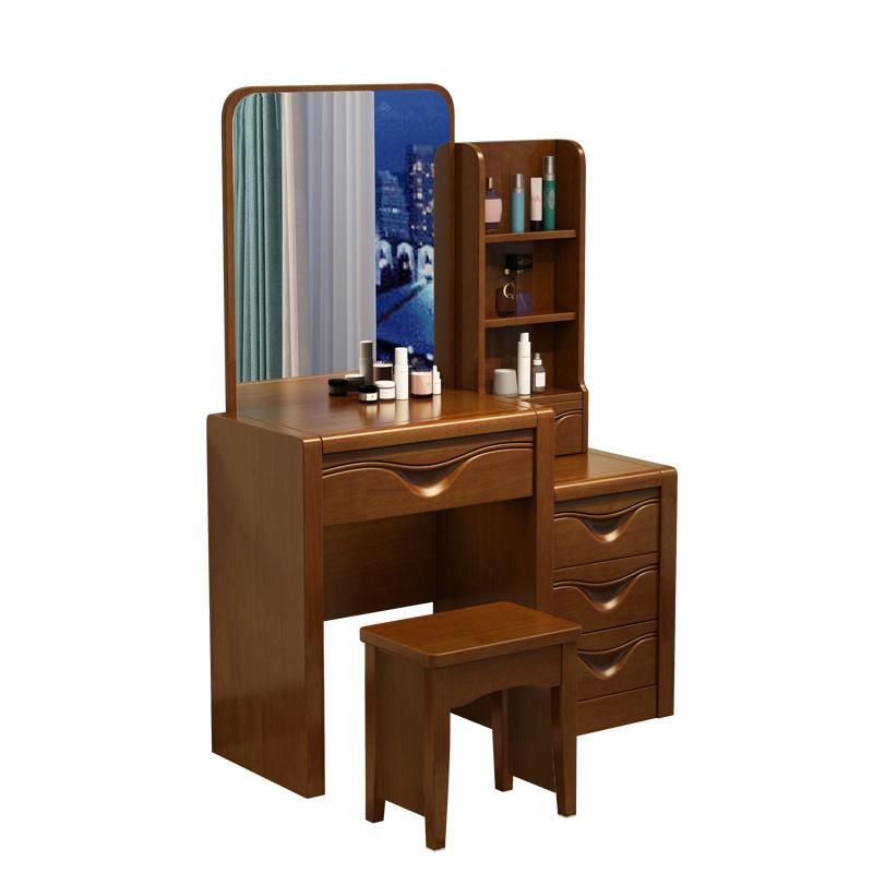 Luxury Home Furniture Bedroom Set Classic Solid Wood Dressing Table
