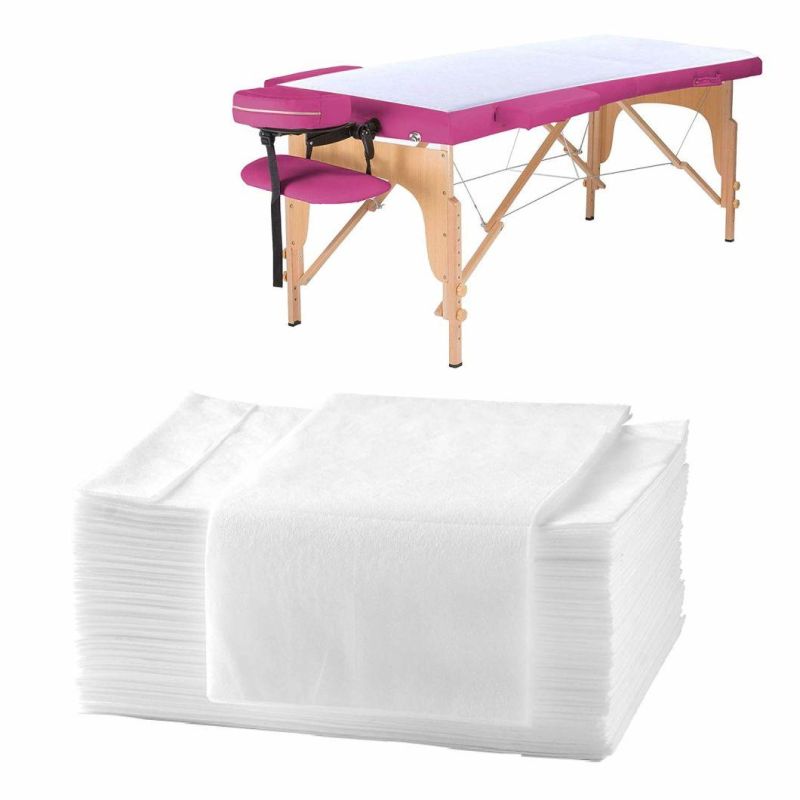 Disposable Plastic Single Bed Fitted Sheets for Hospital Elastic Bedsheet PP Nonwoven Fitted Disposable Bed Sheets for Hospital