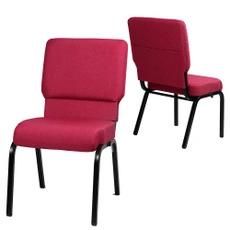 Modern Style Stackable Fabric Wedding Dining Meeting Banquet Church Chair