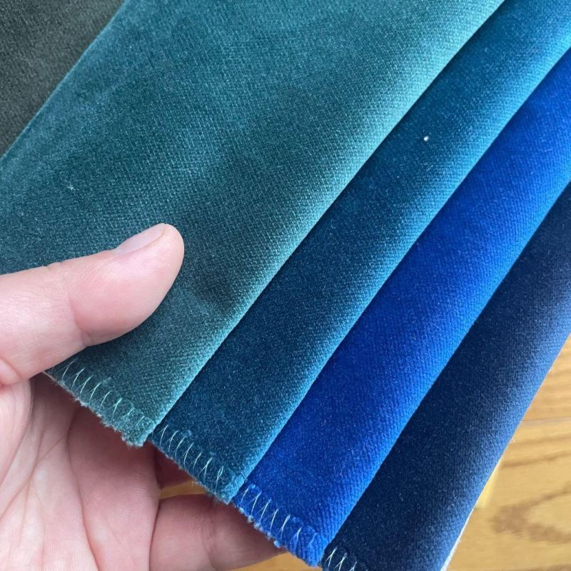 Waterproof Oil Repellent Cut Pile Velvet for Furniture Couch Fabric Curtain Fabric with Ready Goods