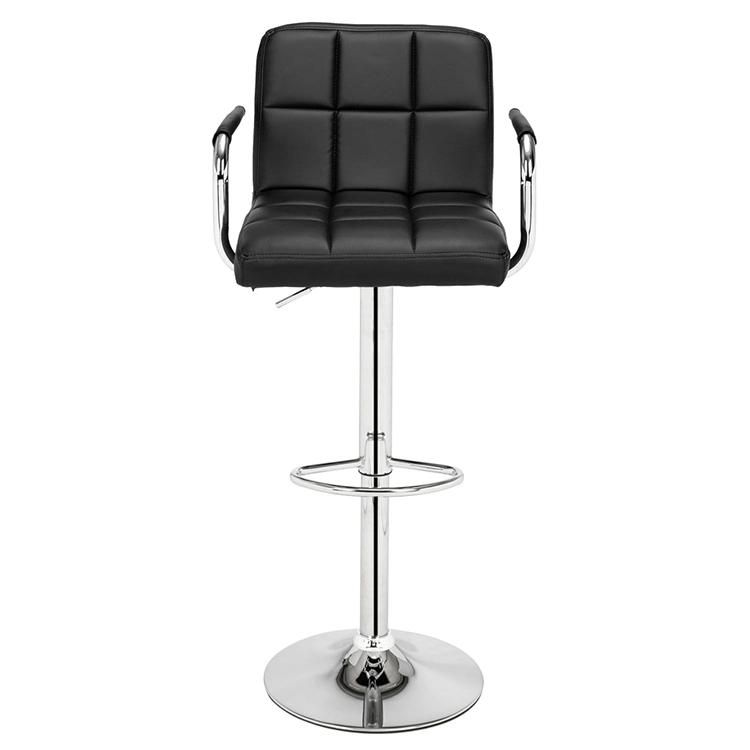 Leisure Coffee Shop Bar Furniture PU Leather Bar Stool Chair