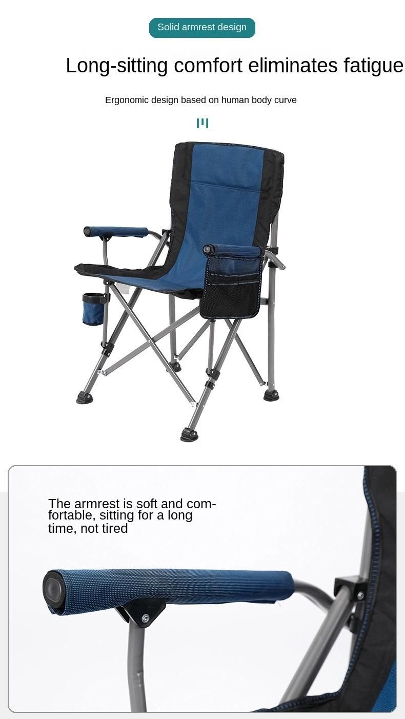 Outdoor Camping Chair Portable Folding Fishing Gear Fishing Chair Camping Self Driving Leisure Green Fishing Chair
