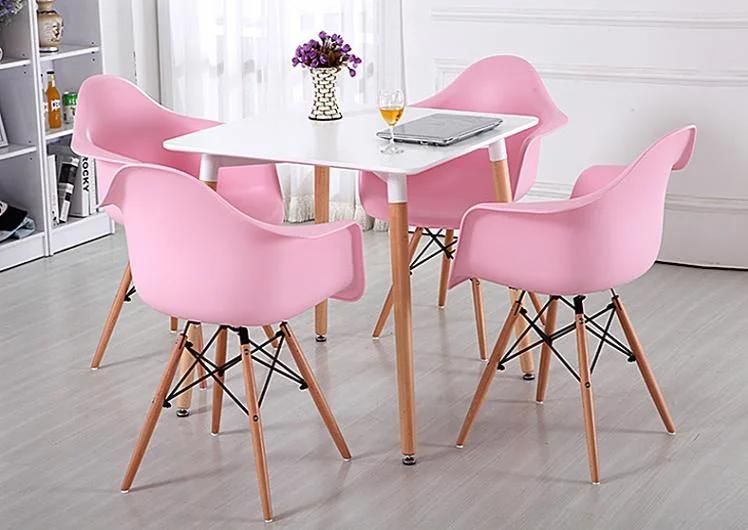 Minimalist Modern Best-Selling Cheap Adult Backrest Plastic Chair Nordic Dining Room Furniture Dining Chair Yellow
