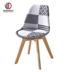 Modern Hot Patchwork Fabric Dining Room Living Room Set Furniture Plastic Chairs