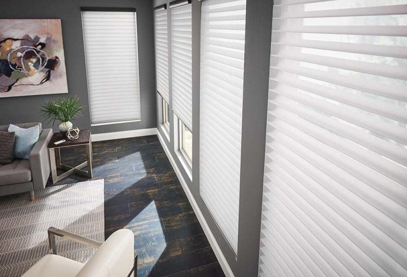 High Quality Double Layer Fabric Sheer Shangri-La Blinds Shades