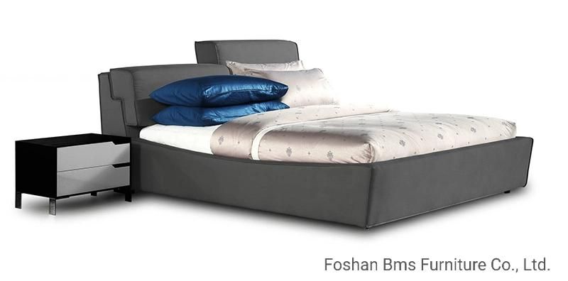 Contemporary King Size Fabric Upholstered Adjustable Bed