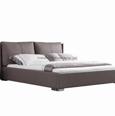 New Design Bedroom Bed Leather Furniture