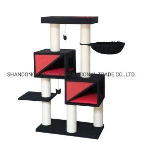 Comfortable Manufacture Cat Furniture with Double Caves