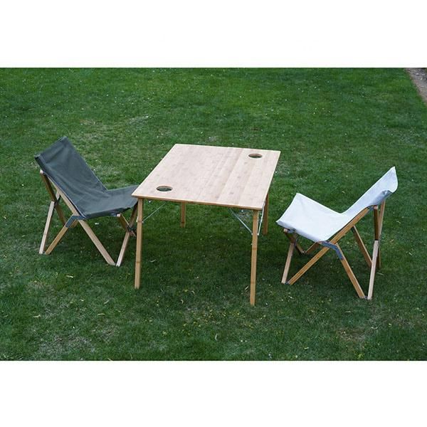 Portable Wood Beach Chair Butterfly Chair Anti-Tear Fabric Folding Outdoor Camping Chair