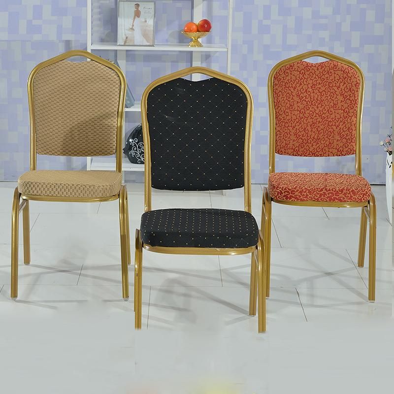 Factory Supply Restaurant Metal Wedding Silla Comfortable Armless Banquet Chair