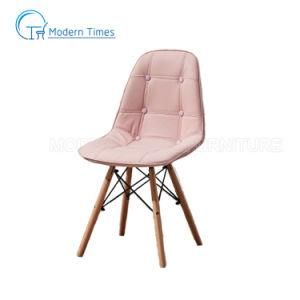 Nordic Upholstered Seat Wooden Leg Dining Room Outdoor Chair