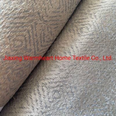 100%Polyester Jacquard Fabric High Density Sofa Fabric Woven Fabric Furniture Fabric Upholstery Fabric Decorative Cloth (WH112) with Ready Goods