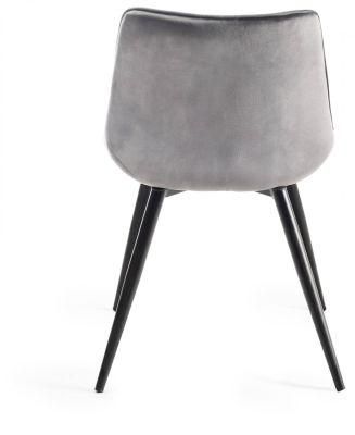 Luxury Design Modern Fabric Metal Legs Dining Room Velvet Nordic Style Chair