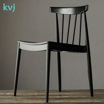 Kvj-7056 Solid Wood Windsor Restaurant Black Dining Chair