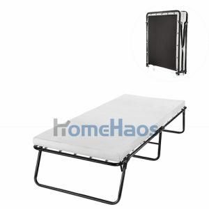 Outdoors Camping Bed Portable Single Folding Bed with Mattress