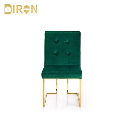 Modern Design Gold Home Dining Furniture Stainless Steel Chair