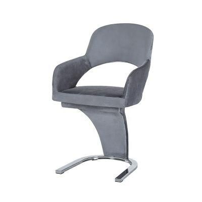 Modern Design Restaurant Velvet Leisure Furniture Fabric Dining Room Chair Dining Chair