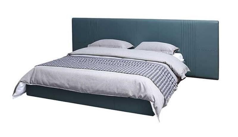 Zhida Customize 5 Star Modern Hotel Furniture Fabric Headboard Bedroom Set Apartment Queen King Size Flat Bed