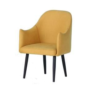 Modern Velvet Upholstered Seat Back Black Painted Legs Sofa Chair