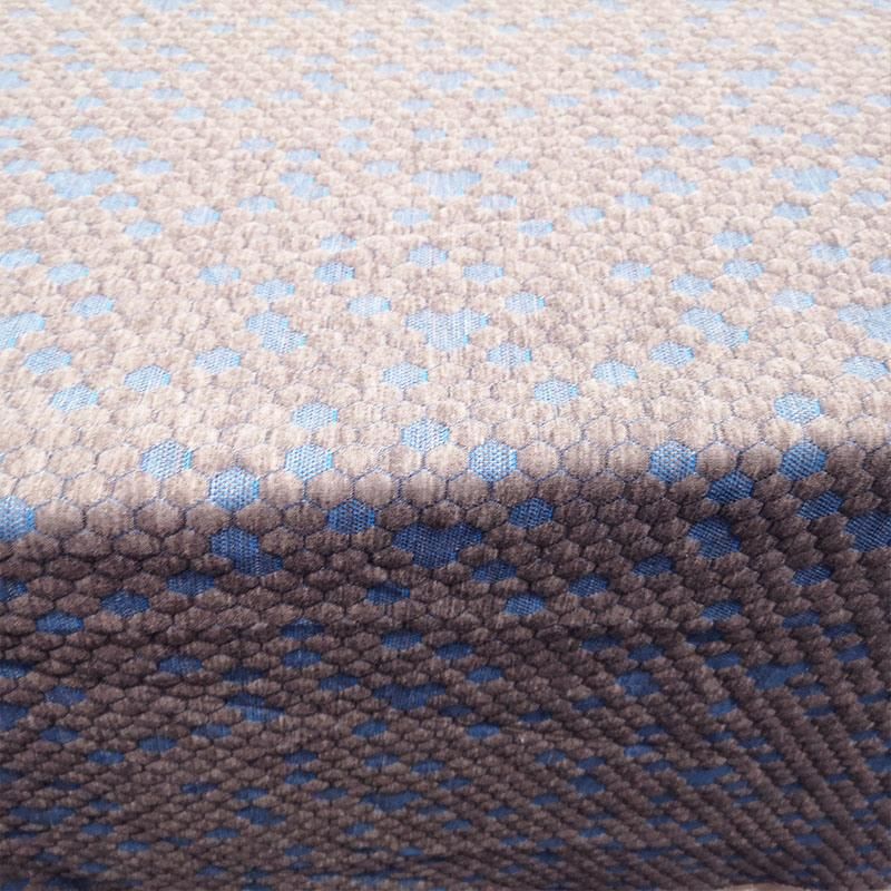 Polyester Hemp Grey Honeycomb Knitted Jacquard Mattress and Pillow Protector Fabric