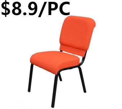 China Factory Stackable Cheap Auditorium Metal Hall Church Chair