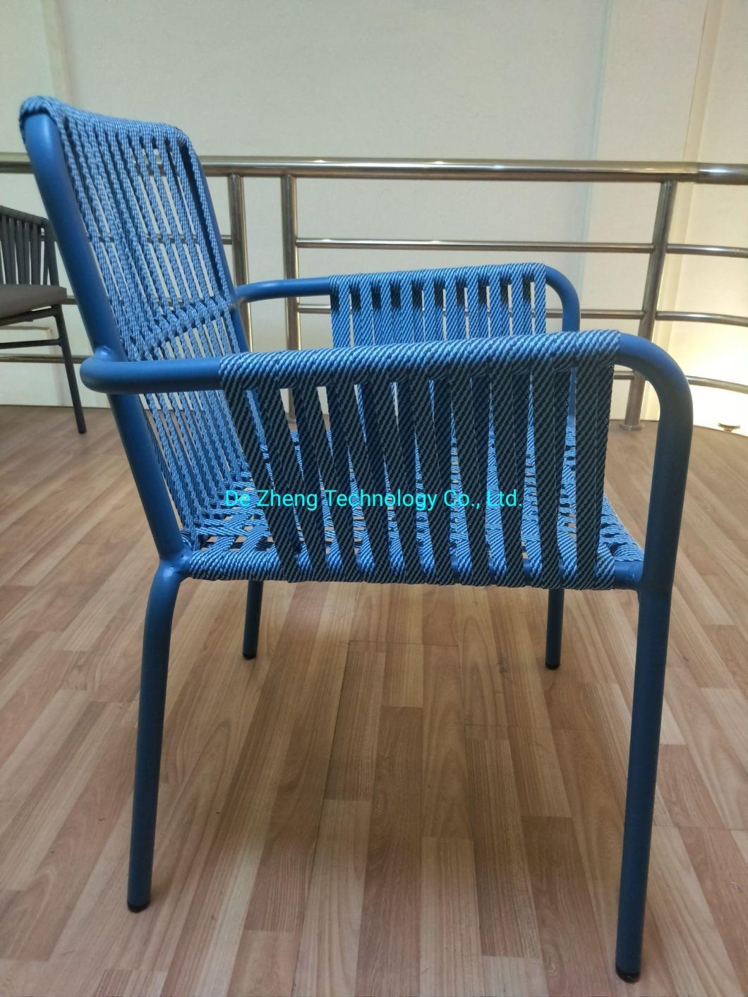 Modern Luxury Patio Rattan Wicker Restaurant Table Dining Chairs Set Aluminum Casting Outdoor Garden Furniture Sets