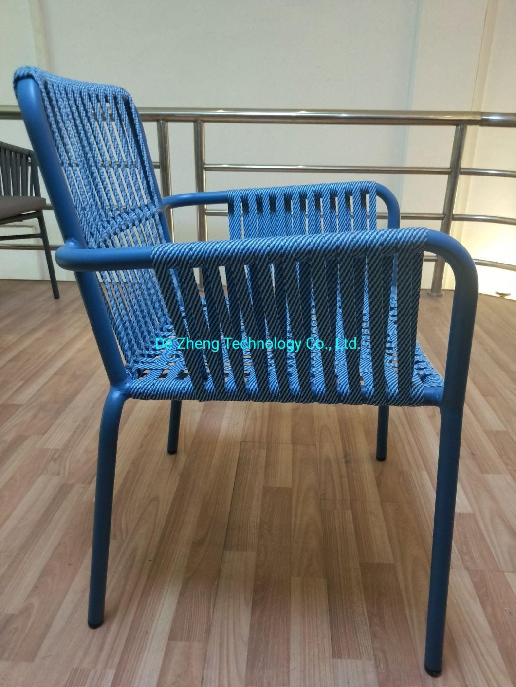 Modern Luxury Patio Rattan Wicker Restaurant Table Dining Chairs Set Aluminum Casting Outdoor Garden Furniture Sets