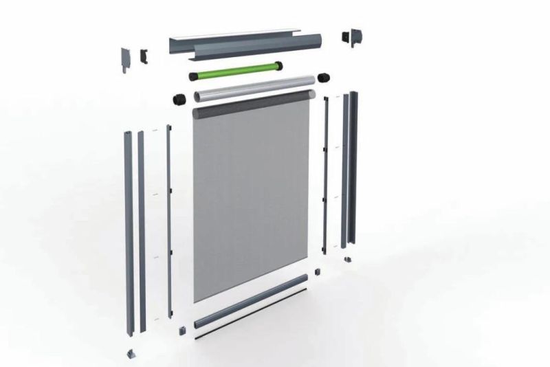 Track Zip Windproof Roller Shutters Motorized Electric Roller Blinds