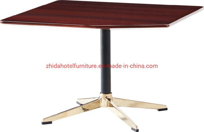 Wooden Top Modern Luxury Living Room Coffee Side Table