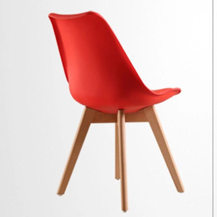 Professional Supplier Living Room Modern Backrest EMS Relax Side Chair French Style Coffee Shop Restaurant Solid Wood Dining Chair