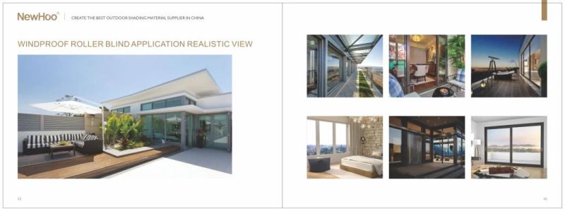 Metal Shutter Exterior Decorative High Performance Aluminum Exterior Blind Zip Blinds Outdoor Fabric Customized Professional Supplier