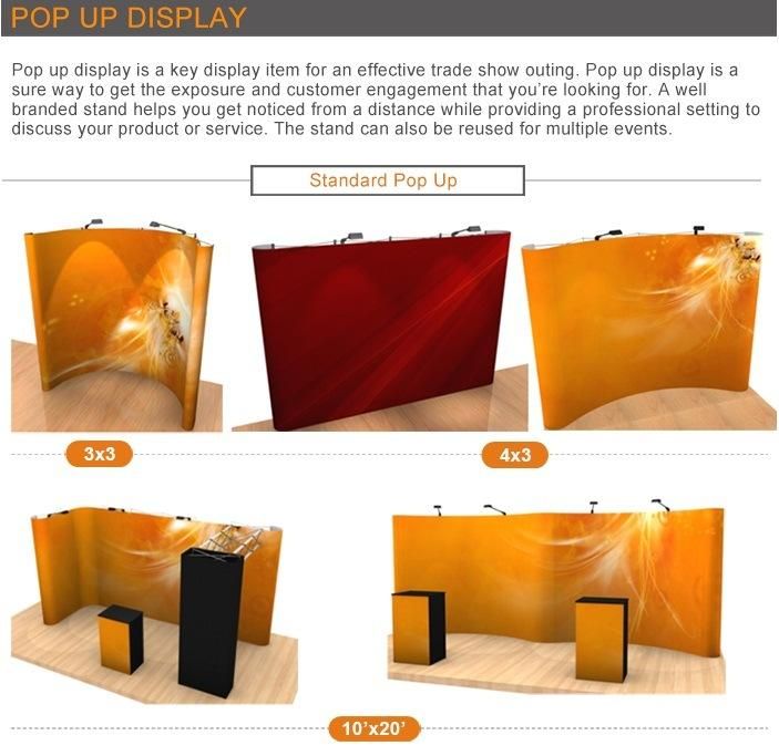 Resuable PVC Pop up Display Stand