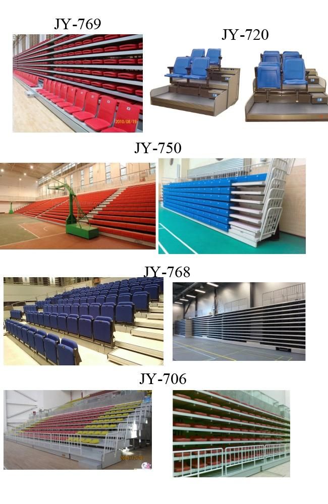 Manufactory Jy-768 Fire-Resistant Automatic Telescopic Arena Retractable Seating Bleacher & Tribune for Multi-Purpose Use