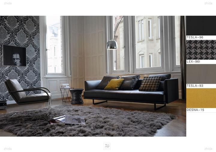 Textile Lex Swallow Gird 3D UV Print Sofa Furniture Fabric