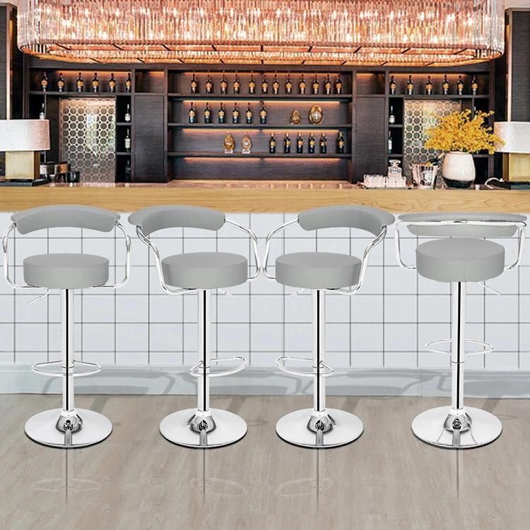 New Product Modern PU Leather Stainless Steel Bar Stool / Bar Chair