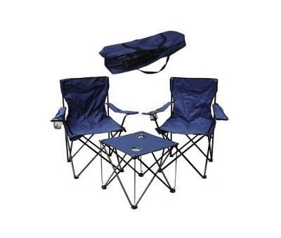 Steel Fabric Folding Table with 2 Chairs (EFT-08)