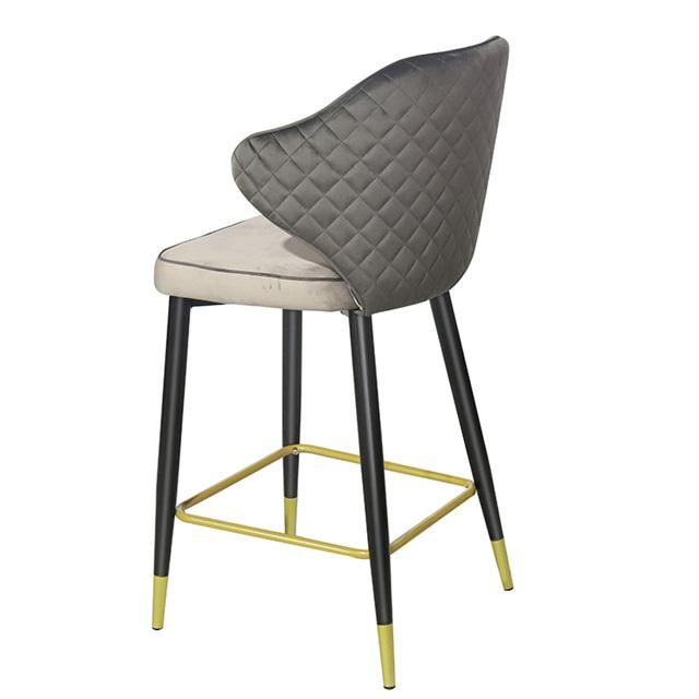 Netstar Modern Deluxe Bar Chair Velvet Fabric Chair
