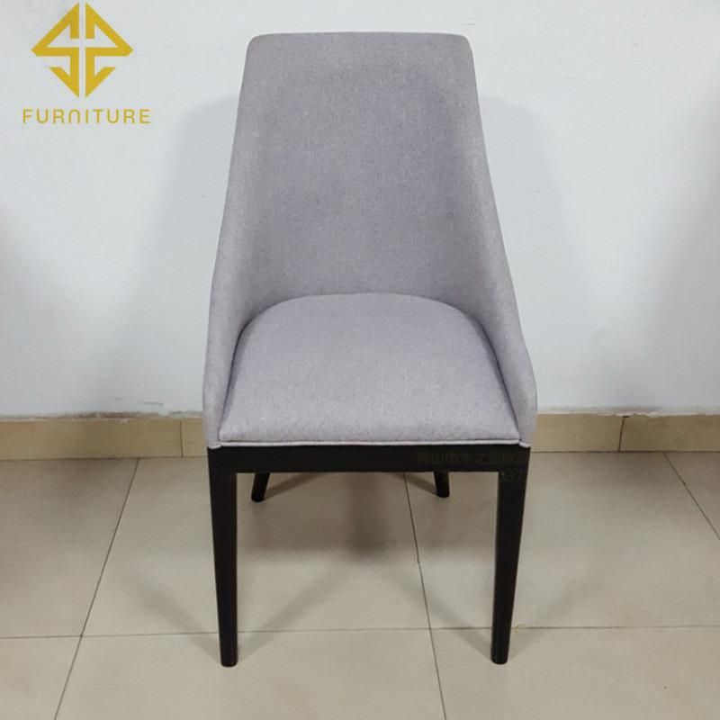 Living Room Furniture Wood Legs Fabric Hotel Restaurant Dining Chair