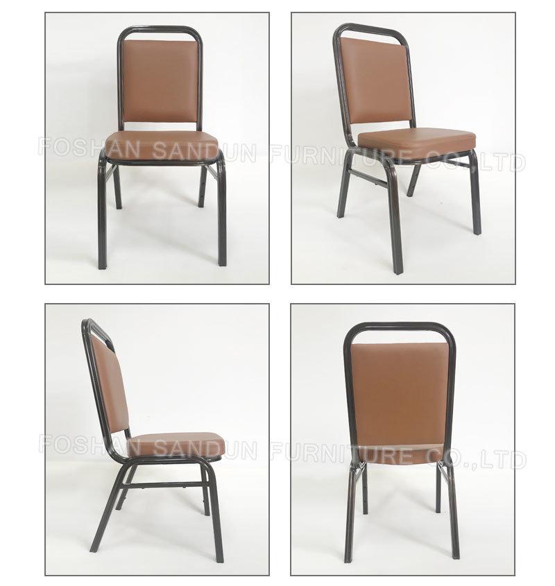 Fancy Restaurant Grey Fabric Dining Banquet Chair for 5 Star Hotel