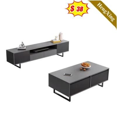 Factory Prices Wholesale Marble Melamine Wood Furniture Coffee Table with TV Stand