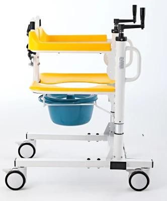 Mn-Ywj001 Manual Medical Rehabilitation Foldable Patient Transfer Chair