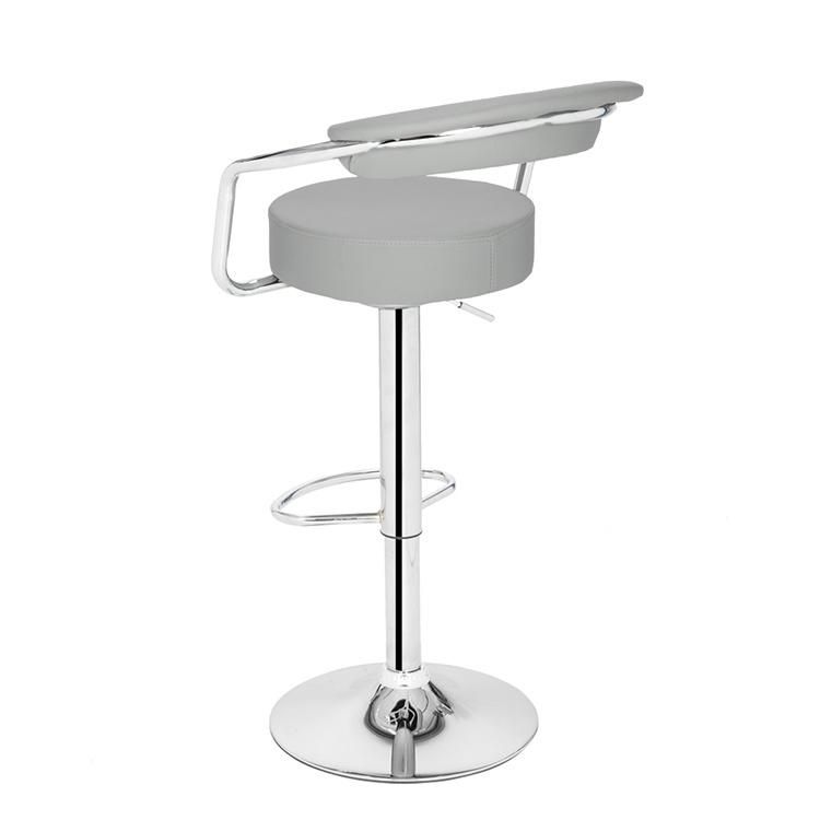 Modern Leather Bar Stool Adjustable Hydraulic Counter Swivel Pub Chair