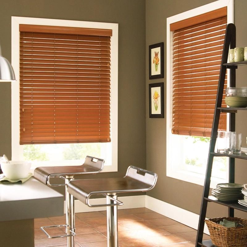 New Kitchen Curtain Venetian Blinds Decorative Wood Roller Shades French Window