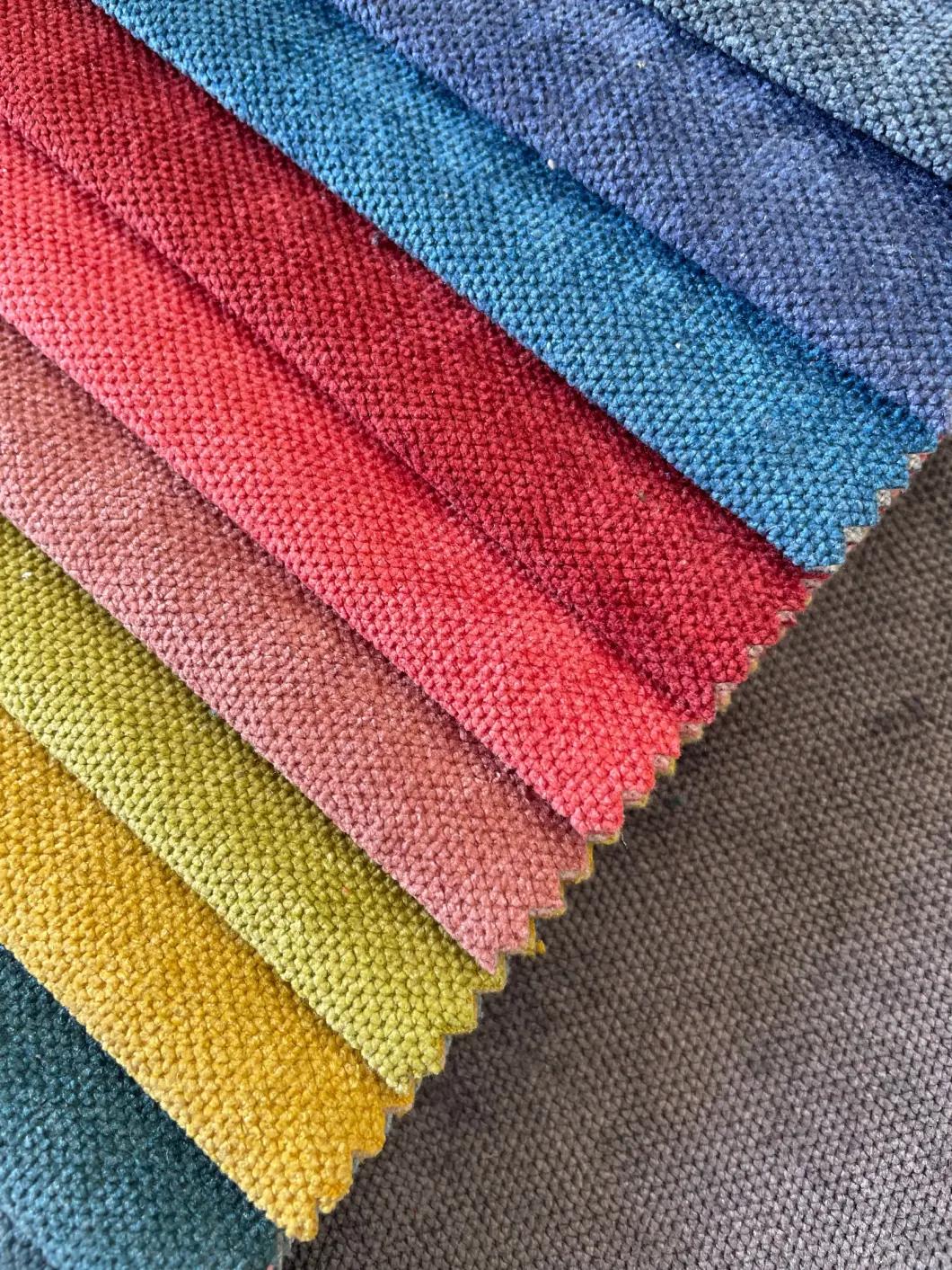 China 100%Polyester Fleece Linen Velvet Velboa Fabric Ready Goods Couch Sofa Fabric Furniture Fabric Upholstery Fabric (WS2037)