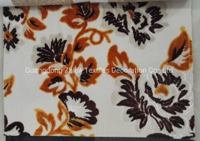 Home Textiles Yarn Dyed Cut Velvet Terciopelo Upholstery Sofa Covering Fabric