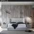 Gainsvile High Headboard Soft Storage Set King Size Fabric Wall Bed in Bedroom Furniture
