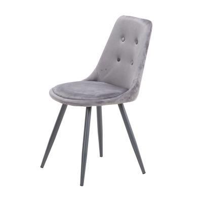2021 New Velvet Metal Leg Dining Chairs